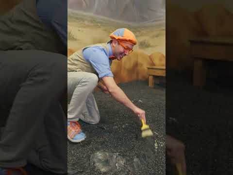 Blippi Digs for Dinosaurs! | Animals for Kids | Educational Videos #blippi #dinosaurs #shorts