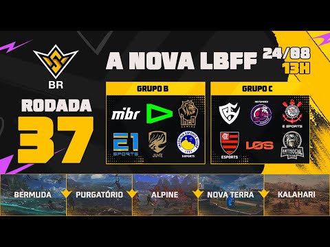 A NOVA LBFF🚨FFWS BR 🏆RODADA 37 - GRUPOS B e C | LBFF 🚨 #FREEFIRE