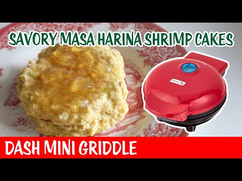 Savory Masa Harina Shrimp Cakes - Dash Mini Griddle - Day 8 Bonne Maman Advent Calendar 2024