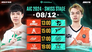 ONE vs FPT | HKA vs TLN | ANK vs BMG | OM vs TDT | SWISS STAGE - NGÀY 08/12 | AIC 2024