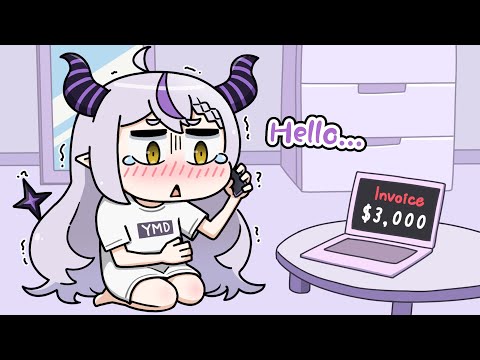 Laplus fell for a scam...【Hololive Animation｜Eng sub】