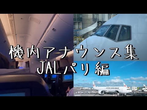 【レア】JAL機長の緊急アナウンスin Paris