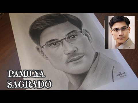 Pamilya Sagrado: Drawing Piolo Pascual as Rafael Sagrado | jesar art