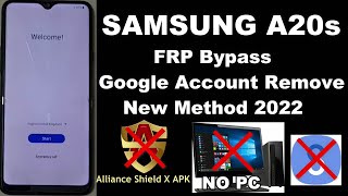 Samsung A20s FRP Bypass Android 11 Without Pc U3 U2 U4| No Alliance shield x | New Method 2022