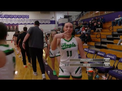 Regis girls basketball rolls past Prescott