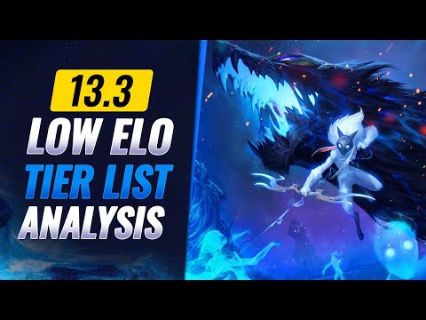 New Low Elo Tier List Patch 13.3 IN DEPTH ANALYSIS - League of Legends