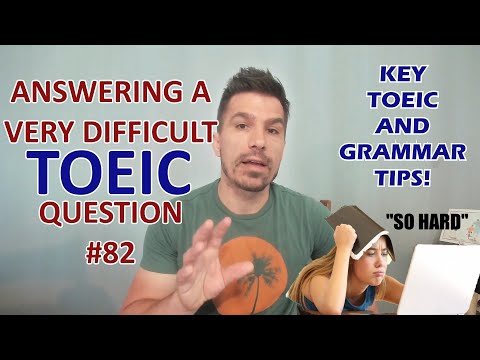 KEY TOEIC TIPS: HOW TO ANSWER A DIFFICULT QUESTION #80   #toeictips #toeic #toeic990 #toeicgrammar