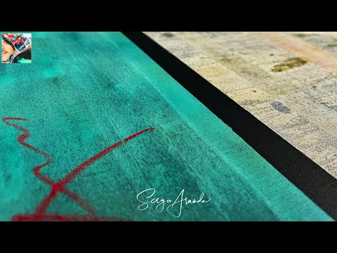 Creating a Unique Texture: A Contemporary Art Tutorial with Acrylic Paint & Masking Tape