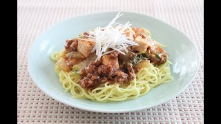 ☆揖保乃糸☆白菜と豆腐の麻婆麺