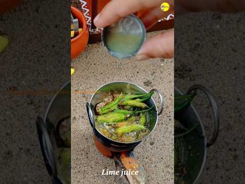 Miniature Mirchi Fry Recipe | green chilli fry #shorts #myfirstshorts #miniature #miniaturecooking