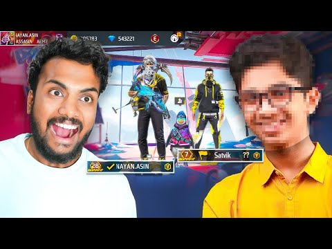 I Challenge Satvik For Custom  😱 Face Reveal Challenge Prank  In Br - Garena Free Fire Max