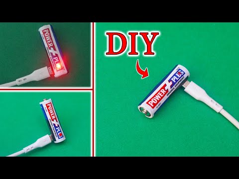 How To Make Rechargeable 1.5v Battery Using Old AA Cell | 1.5v Call | DIY 1.5V lithium-ion Battery