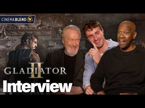 'Gladiator II' Interviews With Paul Mescal, Denzel Washington, Ridley Scott And More