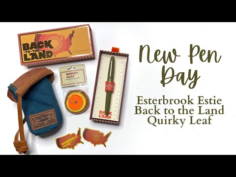 #newpenday // Esterbrook's New Back to the Land Collection // Estie Quirky Leaf #fountainpen