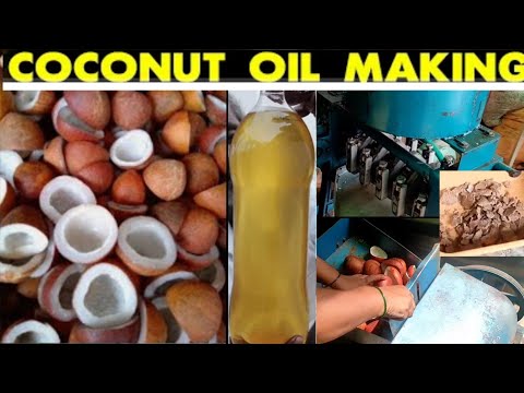 coconut oil making process/coconutoil production process in telugu/endu kobbari nune tayari vidhanam