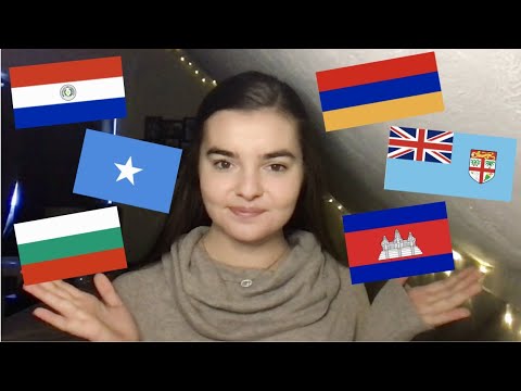 ASMR Whispering Facts and Trivia Questions About 6 Different Countries | Countries #19-24