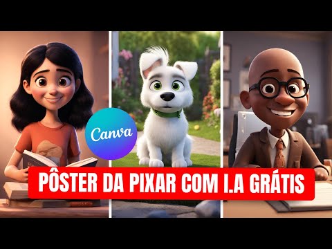 Como fazer AVATAR da PIXAR com Inteligência Artificial do Canva | GRÁTIS [2024]