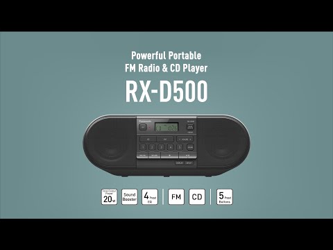 Panasonic Powerful Portable Radio RX-D500 with CD