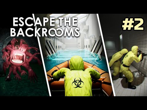 Jugando la Nueva Actualización de Escape The Backrooms! #2 "Dark poolrooms"