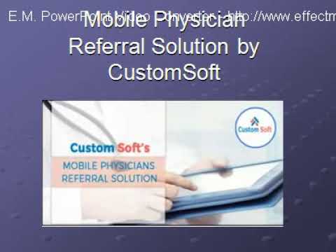 Mobile physician referral solution by CustomSoft