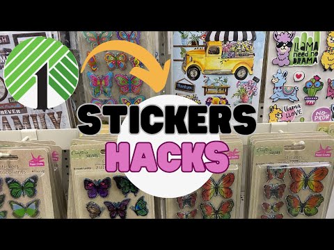 AMAZING Ways to Use Dollar Tree Stickers I Dollar Tree Sticker Hacks