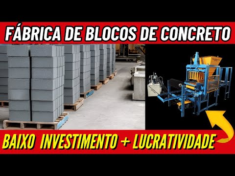 Como Montar uma Fábrica de BLOCOS DE CONCRETO Lucrativa