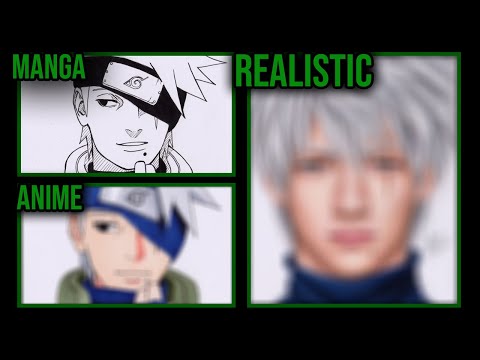 Drawing KAKASHI HATAKE in 3 Styles [Manga, Anime and Realistic]