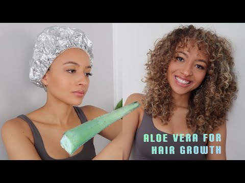 HOW TO USE ALOE VERA FOR HAIR GROWTH, PRE POO AND CONDITIONER // 3A CURLS