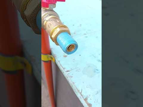 How to securely connect a larger hose to a smaller barb fitting #shorts #homemade #tips #tricks