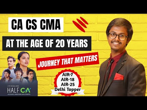 CA CS CMA at the age of 20 Years| It's your journey that matters the most| CA Aman Karn #ca #cs #cma