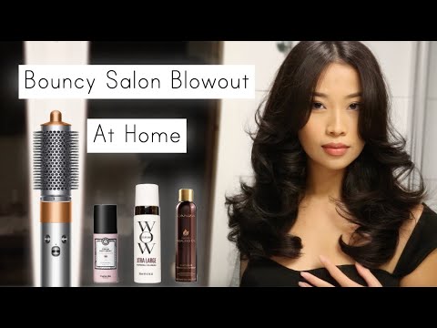 Bouncy Salon Blowout At Home - Beginner Friendly Tutorial