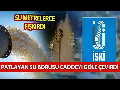 Su Borusu Patladı | Su Metrelerce Fışkırdı