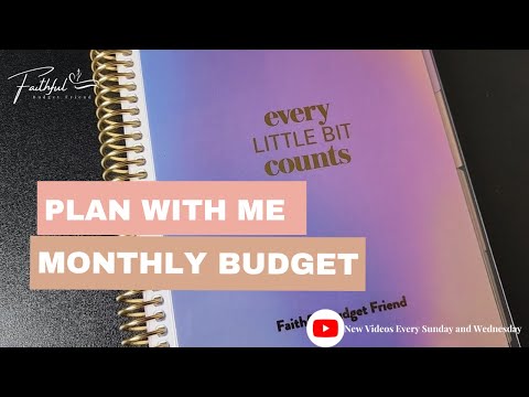 Monthly Budget Plan with Me| September Budgeting in my Erin Condren Planner| #budget