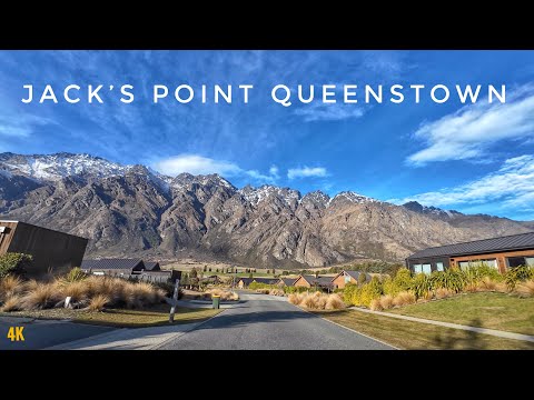 Driving Jacks Point Queenstown | Winter 2024 | QT High-end Residential | New Zealand Driving Tour 4K