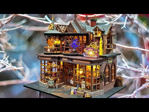 DIY miniature doll house kit Magic treasure house - step by step assembling tutorial