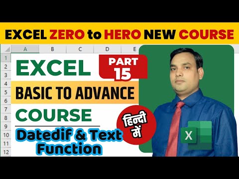 Excel Tutorial for Beginners in Hindi - Complete Microsoft Excel tutorial in Hindi for Excel users