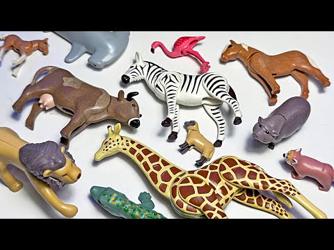 Playmobil Sea Animals & Animals Toys - Shark, Giraffe, Zebra, Hammerhead, Pig, Gorilla, Red Panda