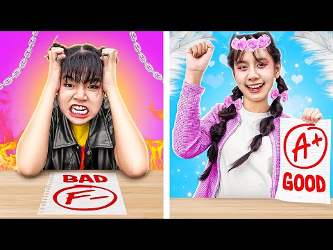 Good Student Vs Bad Student - Funny Stories About Baby Doll Family