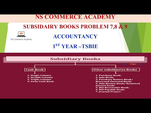 SALE BOOK EXPALNATION WITH P7 P8 P9 - ACCOUNTANCY -1ST YEAR - TSBIE