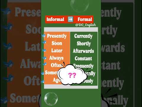 Informal vs Formal English Words | Upgrade Your English