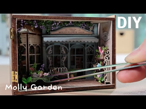 DIY Miniature Dollhouse Kit l Molly Garden l 몰리 가든 l miniserise 미니어처 miniature 쉽게 만들기 ㅣ방학 이벤트 🎁