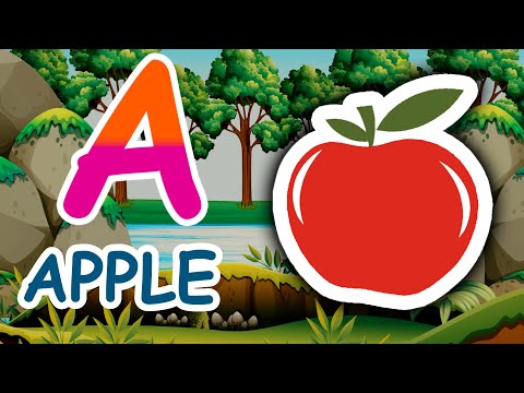 Learn Alphabet A to Z for Preschool | English Educational Videos for Toddlers | abcd a is for apple