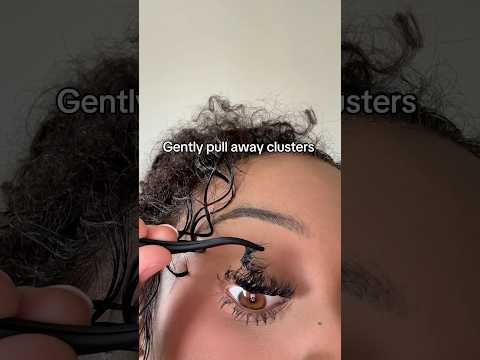 This Lash Cluster Removal is so Satisfying ✅ #eyelashes #eyelashextensions #lashes #shorts