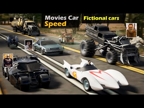 Fictional Cars and Movies Car Speed | Top Speed of Fictional Cars |