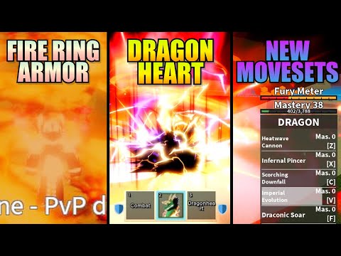 All Dragon Rework New Movesets and.. DRAGONHEART?!! (Blox Fruits)