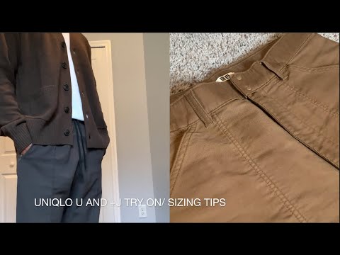 Uniqlo U and +J Try on/Sizing Tips