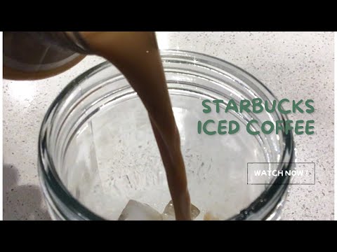 Preparing Starbucks Iced Coffee (ASMR) | Drink With Me | Quick and Easy