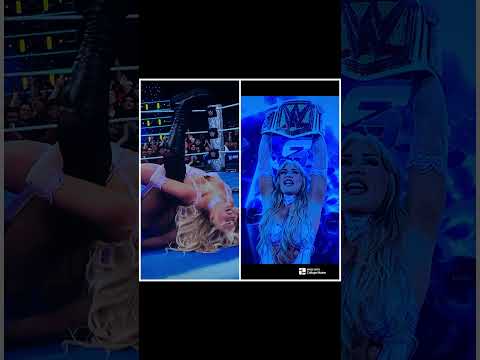 Tiffany Stratton wins WWE Women's Championship on SmackDown! #shorts #tiffanystratton #wwe #fy #fyp