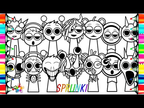 Incredibox SPRUNKI Coloring Pages / Normal Versions Vs Horror Versions / NCS Music