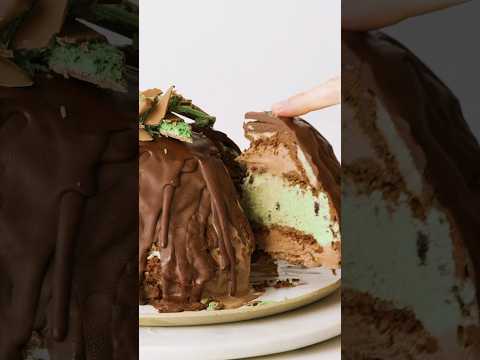 5-ingredient choc-mint ripple bombe